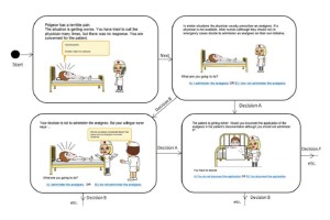 An excerpt of the example of the scenario: “Administration of the analgesic